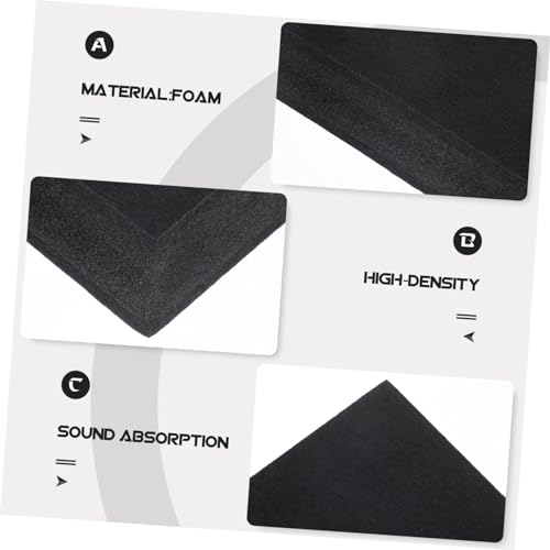 GALPADA Studio Monitor Isolation Pad Sound Absorbing Foam Platform for Subwoofer and Speaker Stability Acoustic Stand Noise Reduction Pad