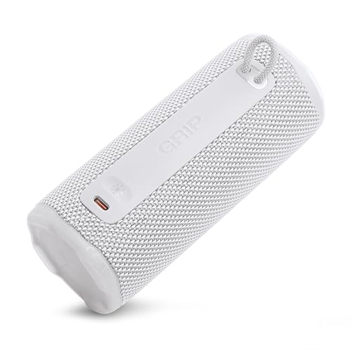 JBL Grip Portable Bluetooth Speaker, Waterproof, Ambient Light - White | Up to 14 Hr Playtime, AI Sound Boost, IP68 Waterproof And Dustproof, Drop-Proof, App Control, Ideal For Outdoor And Travel - color: White