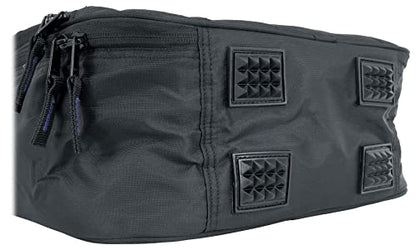 Rockville MB1313 DJ Gear Mixer Gig Bag Case, 13" x 13" x 6" | Dual Layer Foam Padding, YKK Zippers, Rugged Nylon, Rainproof, Shoulder Strap, Rubber Feet, Front Laptop Pocket, Lockable