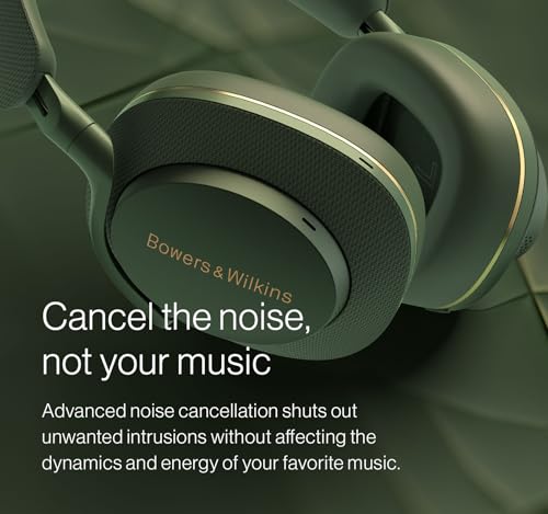 Bowers & Wilkins Px7 S2e Over-Ear Headphones, Forest Green - color: Forest Green
