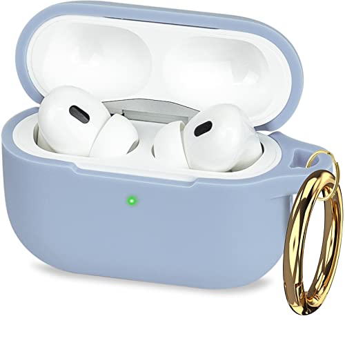 Case for Apple Airpods Pro 3 (2025) - VOTILE Airpods Pro 3 Cases Cover Women Silicone iPods Pro 3 Earbuds Wireless Accessorie Charging Cases Girl Keychain for Airpod iPods Pro 3 Generation - Blue - color: # Denim Blue, size: for AirPods Pro 3 (2025)