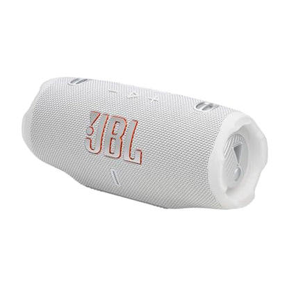 JBL Charge 6 Portable Bluetooth Speaker, Waterproof, Drop-Proof - White | Long Battery Life Up To 28 Hours, Quick Charging, Built-In Powerbank, Weatherproof For Outdoor, Poolside, And Shower Use - color: White