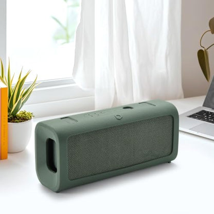Case for Sony ULT Field 3 Speaker, Shockproof Non-Slip Cover | Custom-fit silicone cover, shockproof, non-slip grip, includes shoulder strap. Protects against scratches, dust, drops. - color: Green