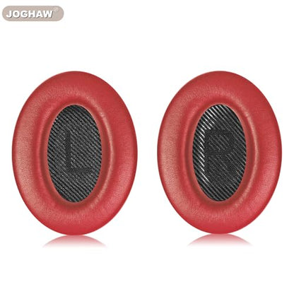 Headphones Replacement Ear Pads, Protein Leather earpad Cushions for Bose Quiet Comfort QC35 Headphones, Replacement Earpads, Softer Memory Foam - Red - color: Red