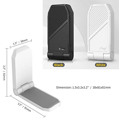 KIWIFOTOS 2 Pack Adhesive Desk Headphone Hanger, PC Gaming Headset Holder Stand, Adhesive Holder Mount for Wall, Foldable Headphones Hook Mount Under Desk - White,Two Pack - color: 2PC Adhesive White