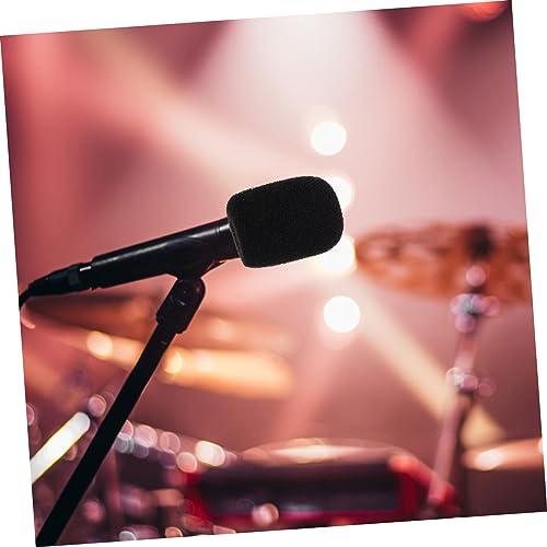 10 Pack Sponge Mic Windscreens for Handheld Microphones Black