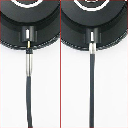 Replacement Audio Cable Upgrade Headphone Cord with Lock Connector Compatible with Audio Technica ATH-M50x, ATH-M40x, ATH-M70x, ATH-M60x Headphones 3meters/9.9feet - size: 3.0meters/9.9feet