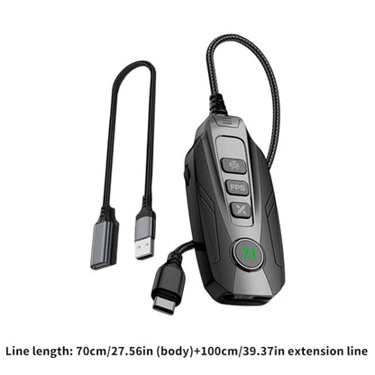 GS20 External USB Small Sound Card 7.1 Channel for Notebooks and Tablets with Surround Sound Capability Gaming Card