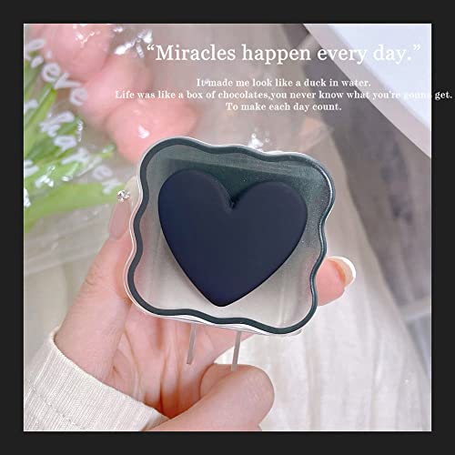 ZOSTLAND 5 in 1 DIY 18W 20W Heart Shape Protector Data Cable USB Charger Line Earphone Wire Saver Organizer Compatible with iPhone 11 12 13 14 15 Pro Max - color: Love Black
