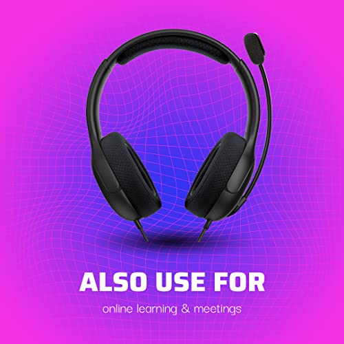 PDP Gaming AIRLITE Xbox Headset with Noise-Cancelling Microphone, Licensed Microsoft Series X|S, Xbox One Accessories, PC/Windows 10/11, Lightweight Wired Power Stereo headphones - Black - color: Black