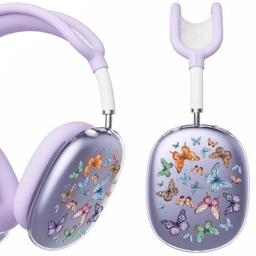 for AirPods Max Headphones Butterfly Ear Covers for AirPods Max 2 - color: Butterfly H/Purple