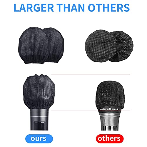240Pcs Mic Covers Disposable Non-Woven Mic Cover Mic Microphone Windscreen & for Karaoke