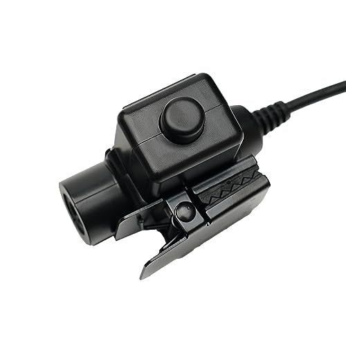 Civilian Z-Tactical U94 PTT Adapter Cable Plug Push to Talk for Baofeng UV-5R UV-82 BF-F8HP BF 888S Kenwood TK-308 TK-320 TK-2312 TK-3212 Walkie Talkie Two Way Radio
