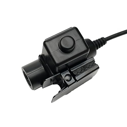 Civilian Z-Tactical U94 PTT Adapter Cable Plug Push to Talk for Baofeng UV-5R UV-82 BF-F8HP BF 888S Kenwood TK-308 TK-320 TK-2312 TK-3212 Walkie Talkie Two Way Radio