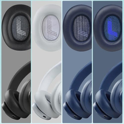 Replacement Ear Pads for JBL E65 (E65BT E65BTNC)/Live 650 (650NC 650BTNC)/Live 660 (660NC 660BTNC)/Duet NC Over-Ear Headphones, Headset Ear Cushions, Headset Earpads, Ear Cups Cover-Black - color: Black