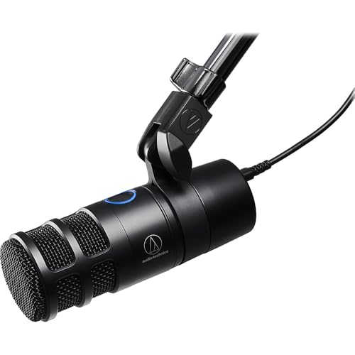 Audio-Technica AT2040USB Hypercardioid Dynamic Podcast USB Microphone, Black Bundle with 2 YR CPS Enhanced Protection Pack