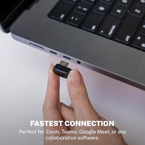 JLab, Go Work Gen 3, Wireless Headset, Boom Microphone, Noise Cancelling Mic, USB-C Dongle, Bluetooth Multipoint, Black | 70+ H, PC Headset or USB C Dongle, Noise Cancelling Microphone, Multipoint, On Ear Wireless Office Computer