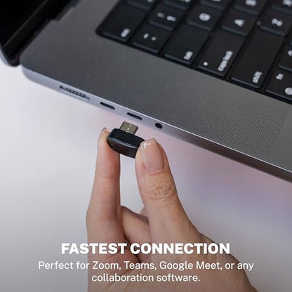 JLab, Go Work Gen 3, Wireless Headset, Boom Microphone, Noise Cancelling Mic, USB-C Dongle, Bluetooth Multipoint, Black | 70+ H, PC Headset or USB C Dongle, Noise Cancelling Microphone, Multipoint, On Ear Wireless Office Computer
