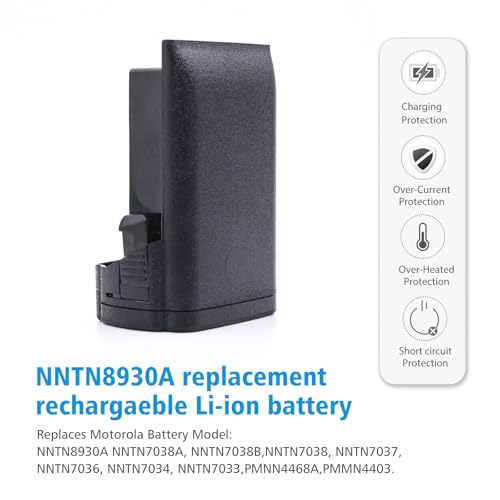 PMNN4403 Battery for Motorola APX7000 APX6000 APX8000 SRX2200N Radio Battery NNTN8930 Pmnn4486a NNTN7038A NNTN7038B 2650mAh