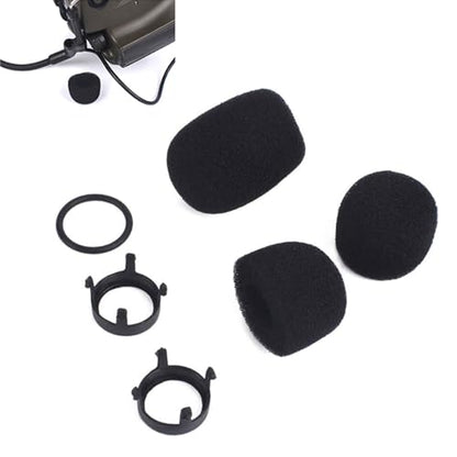 Tactical MIC Replacement Parts Microphone Windscreen Foam Cover Compatible with Peltor Comtac Headset Replaced Sponges