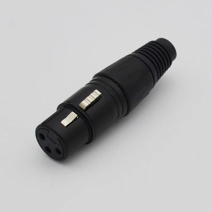XLR Cable 3ft XLR Male to Female Black Balanced Microphone Cable - 2 Pack - size: 3