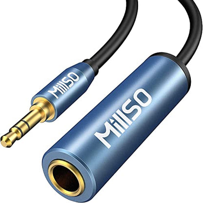 1/4 to 3.5mm Headphone Adapter 6.6FT TRS 6.35mm Female to 3.5mm Male | 1/8 to 1/4 Stereo Audio Jack Adapter for Guitar Amplifier, Piano, Home Theater, Phone, Laptop, Speaker, Headphone - color: Blue, size: 6.6 FT
