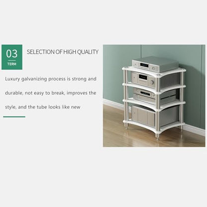 Stereo cabinet,audio rack,av media stand,stereo stand,audio stand,av cabinet,stereo racks and stands,media rack,hifi rack,audio rack cabinet,stereo rack,audio cabinet,audio-video shelving,av rack(1-la - color: 1-layer, size: Black