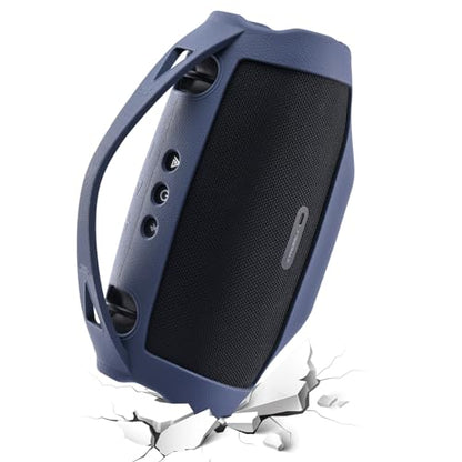 Silicone Cover Case Compatible with JBL Xtreme 4 Portable Bluetooth Speaker, Waterproof Soft Skin Silicone Protective Case for JBL Xtreme 4 Bluetooth Speaker Accessories (Blue) - color: Blue