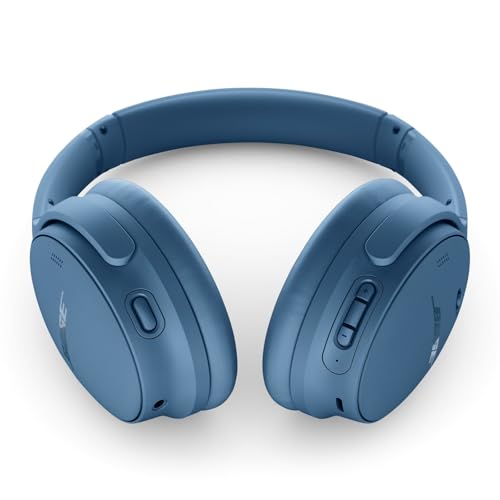 Bose QuietComfort Bluetooth Headphones, Wireless Headphones with Active Over Ear Noise Cancelling and Mic, Deep Bass, Up to 24 Hours of Playtime, Blue Dusk - Limited Edition Color - color: Blue Dusk