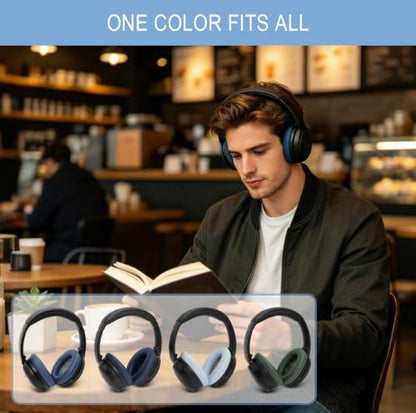GEVO Premium Replacement Ear Pads for Bose QC35 & QC35ii -Twilight Blue | Fits QuietComfort 35 & 35ii / SoundLink 1&2 AE（Over-Ear）- Soft Protein Leather · Adaptive Memory Foam and Extra Durable - color: Twilight Blue