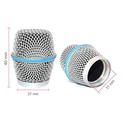 2 PCS Replacement Microphone Ball Head Mesh Grille for SHURE Beta87 Beta87A Beta87C SM86 SM87 SM87A Wired/Wireless Microphone