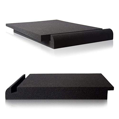 Studio Monitor Isolation Pads, Acoustic Foam Desk Foam Speakers | High Density Polyurethane Foam for Desk Studio Setup, Reduces Vibration, Fits 2 Speakers