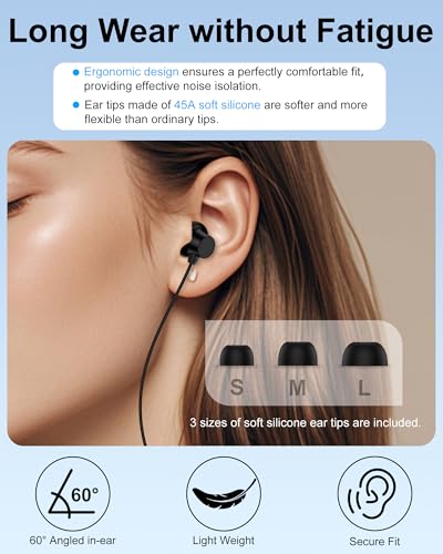 Wired Earbuds, 3.5mm Jack Headphones Wired, in-Ear Apple Earphones with Mic