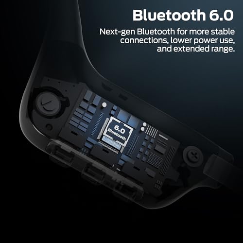 Monster Open Ear BC300 Sport Headphones, Wireless Bone Conduction Headphones Bluetooth 6.0, IPX8 Waterproof, 32GB Built-in Memory, 10-Hour Battery Life for Running, Cycling, Outdoor Sports
