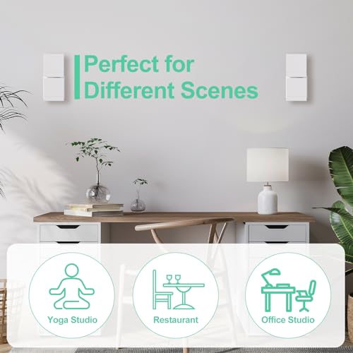 (2 Pack) Adjustable Speaker Wall Mount for Bose Speaker Mount, Ceiling & Wall Mount for Bose UB-20, UB-20 Series II, WB-50 II, Lifestyle Series, Soundtouch Series, Cinemate, Acoustimass Series White - color: White