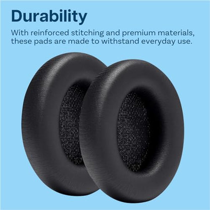 Ear Pads Replacement for Beats Studio Pro Wireless Noise Cancelling Headphones by MMOBIEL – Memory Foam and Protein PU Ear Pad Cushions – Noise Isolation Earpads Replacement – Black - color: Black