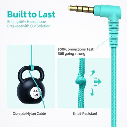 AILIHEN Kids Headphones Bulk 10-Pack for School Classroom with Mic, 93dB | Volume Limited K-12 On-Ear Durable Headset for Everyday Students Children, 3.5mm Jack for Chromebooks Tablets Laptop Computer - color: 10Pack