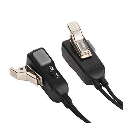 RYL13 Two-Way Radios Headset Noise Canceling Transparent Security Earpiece for Midland GMRS/FRS Radios with PTT/VOX – Pair