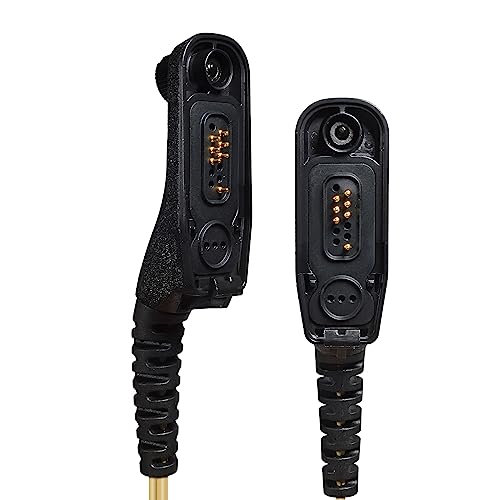 HYS Surveillance 2 Way Radio Earpiece Acoustic Coil Ear Tube Headset for Motorola XPR 6000 XPR6500 XPR6550 XPR 7000 XPR 7550 XiR-P8200 XiR-P8268 Walkie Talkie (Beige) - color: Beige