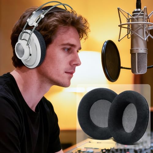 SOULWIT Earpads for AKG K701/K702/Q701/Q702/K601/K612/K712 - Black - color: Black