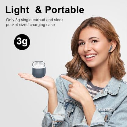 Wireless Earbuds, Bluetooth 5.4 Headphones in Ear with Noise Cancelling Mic | Bluetooth Earbuds Stereo Bass, IP7 Waterproof Sports Earphones, 32H Playtime USB C Charging Ear Buds Gray for Android iOS - color: Dark Gray
