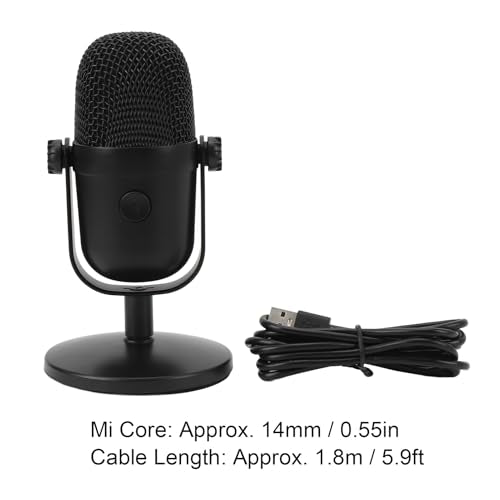 USB Microphone, Noise Reduction Cardioid Podcast Microphone, Gaming with RGB Lighting and Mute for Recording Streaming Podcasting Gaming PC Zoom