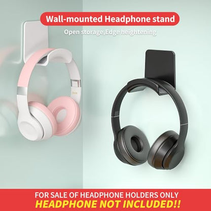 Game Headphone Stand Wall Mount Headset Hook Adhesive Headphone Hanger for Ear Headphone, Game Accessories (Wall Mount Black) - color: Wall mount Black