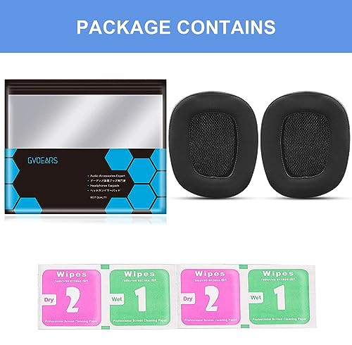 Replacement Ear Pads for Logitech G433 G533 G633 G933 G935 G231 Cooling Gel | Premium Ear Cushions Ear Cups with Thick Memory Foam for Gaming Headset (Black)