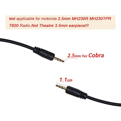 Walkie Talkie Earpiece Compatible with Cobra PX650 Cxt195 10PCS