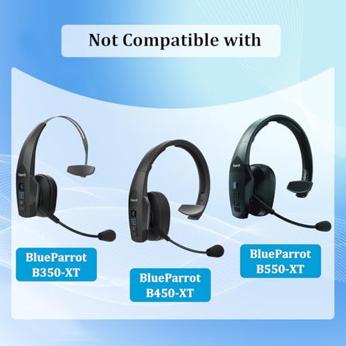 Ear Pads Replacement for B250-XTS Bluetooth Headset (4 Pack) | Foam Ear Cushions Compatible with VXI BlueParrott B250-XTS B250-XT B250 B150 Headsets