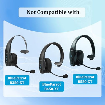 Ear Pads Replacement for B250-XTS Bluetooth Headset (4 Pack) | Foam Ear Cushions Compatible with VXI BlueParrott B250-XTS B250-XT B250 B150 Headsets