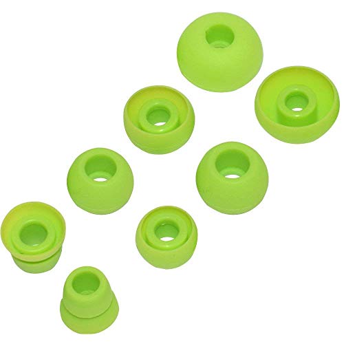 8pcs Silicone Eartips Earbuds Replacement Ear Tips Compatible with Beats by dr dre Powerbeats 3 Stereo Wireless Earphones (Green) - color: Green