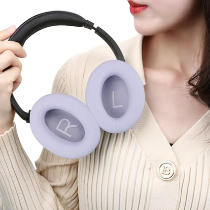 Earpads Cushion Fit for Bose QuietComfort 45 QC45 QC35 QC35ii Headphones, Replacement Ear Pads with Memory Foam& Protein Leather (Purple) - color: QC45 Purple