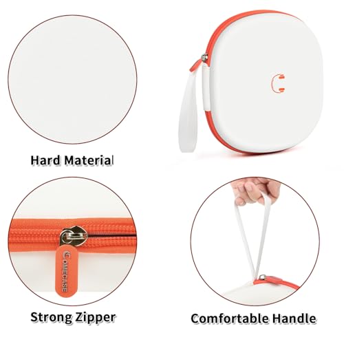 Comecase Headphone Case for JBL Tune 770NC，for JBL Live, 770NC, 660NC, 650B | Adjustable Divider, Cable Space and Carry Handle for Commuting, Gym and Travel, Students and Music Lovers, Case Only - White - color: White